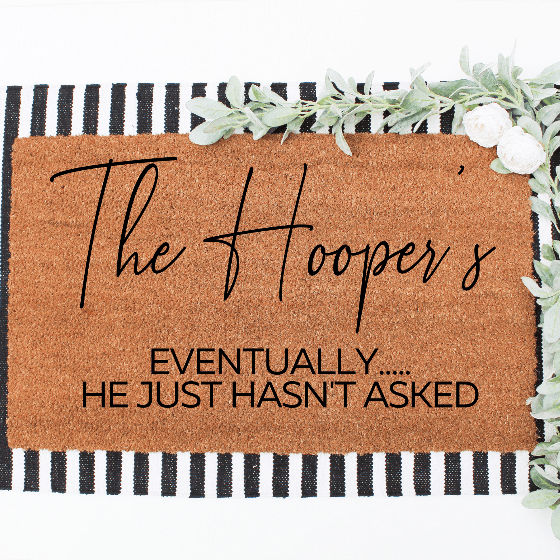 Eventually Mr and Mrs Doormat personalised doormat - Personalised Doormat Australia