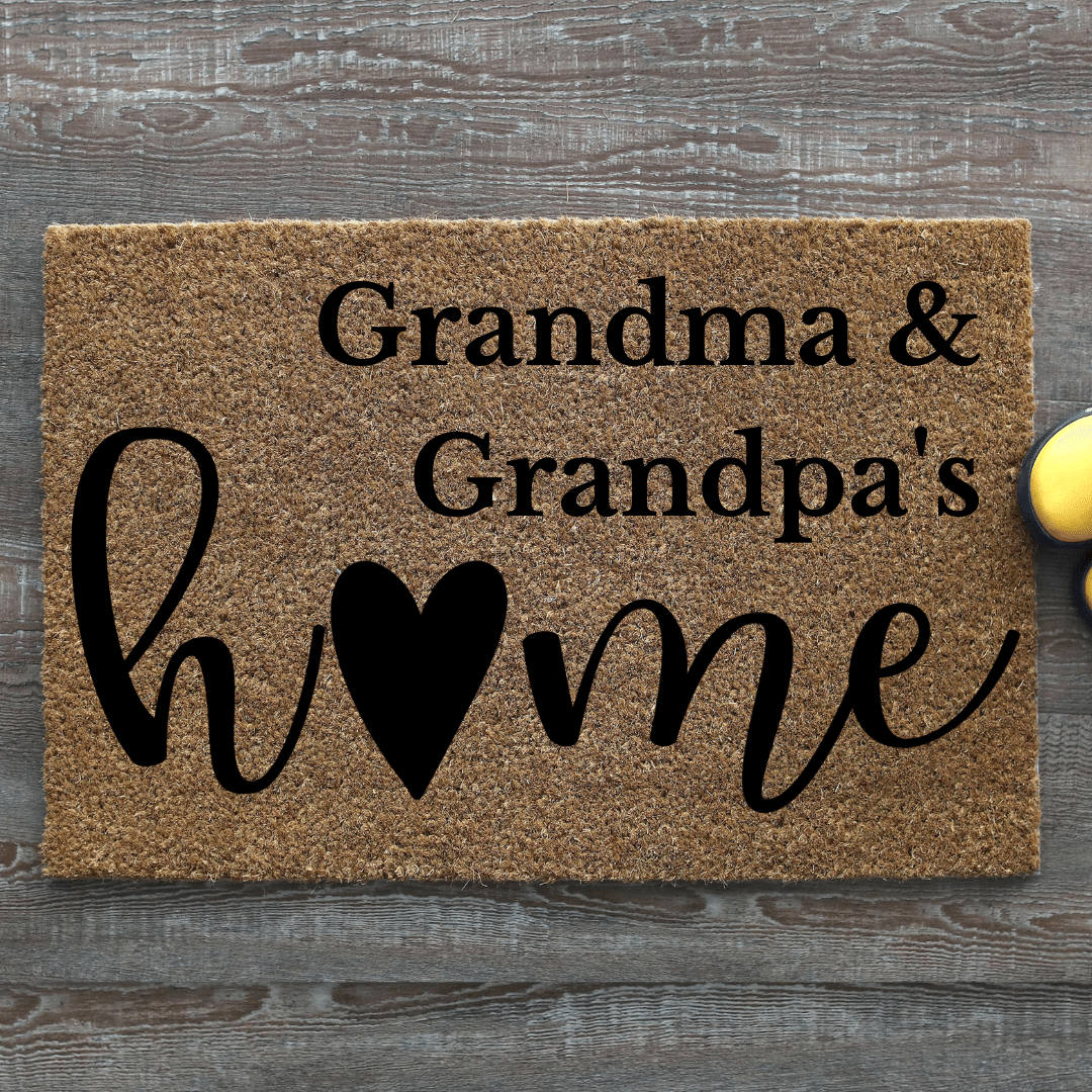 Grandma & Grandpa Home Doormat - Personalised Doormat Australia