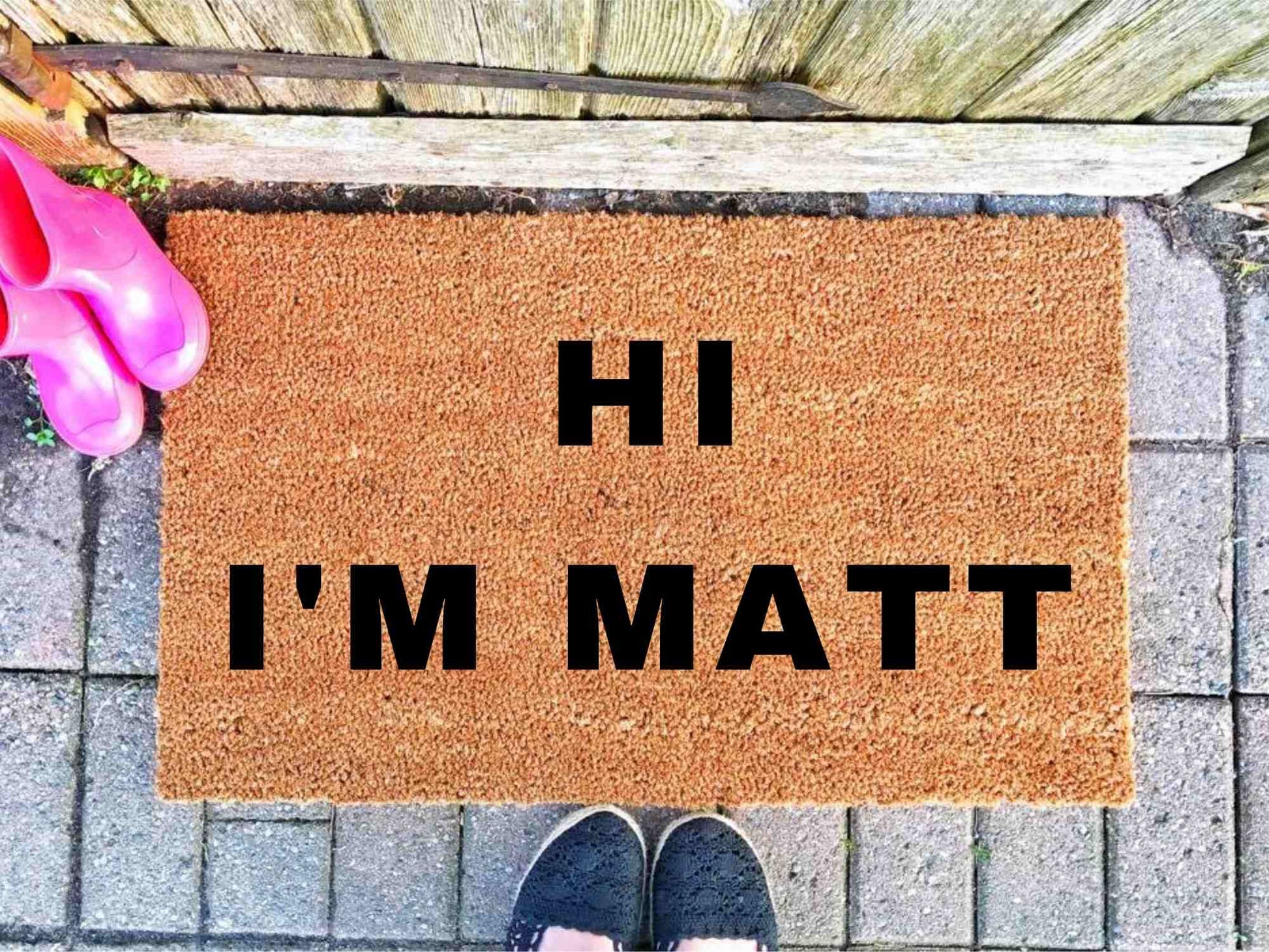 I'm Matt Front Door Mat - Personalised Doormat Australia