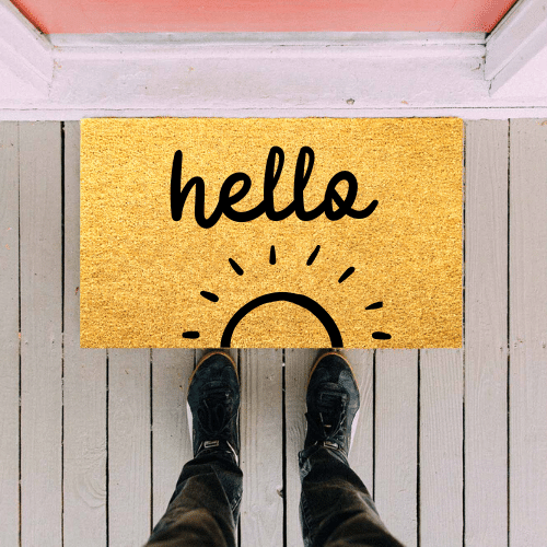 Hello 🌞 Sun - Personalised Doormat Australia