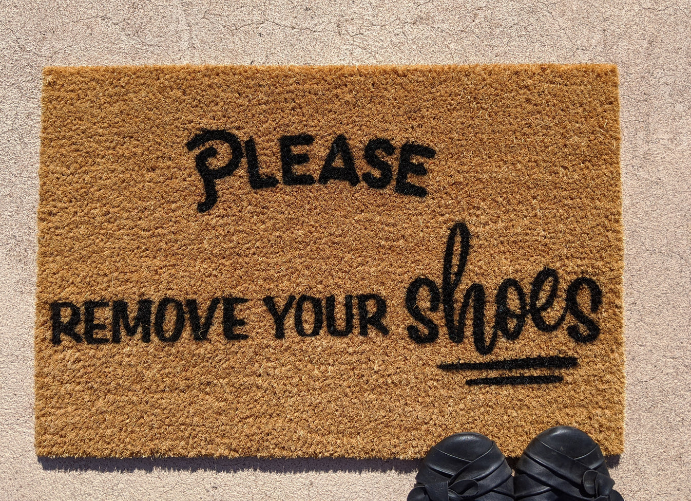 Please remove your shoes doormat Personalised Doormats