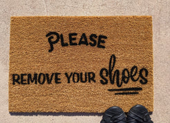 Please remove your shoes doormat – Personalised Doormats