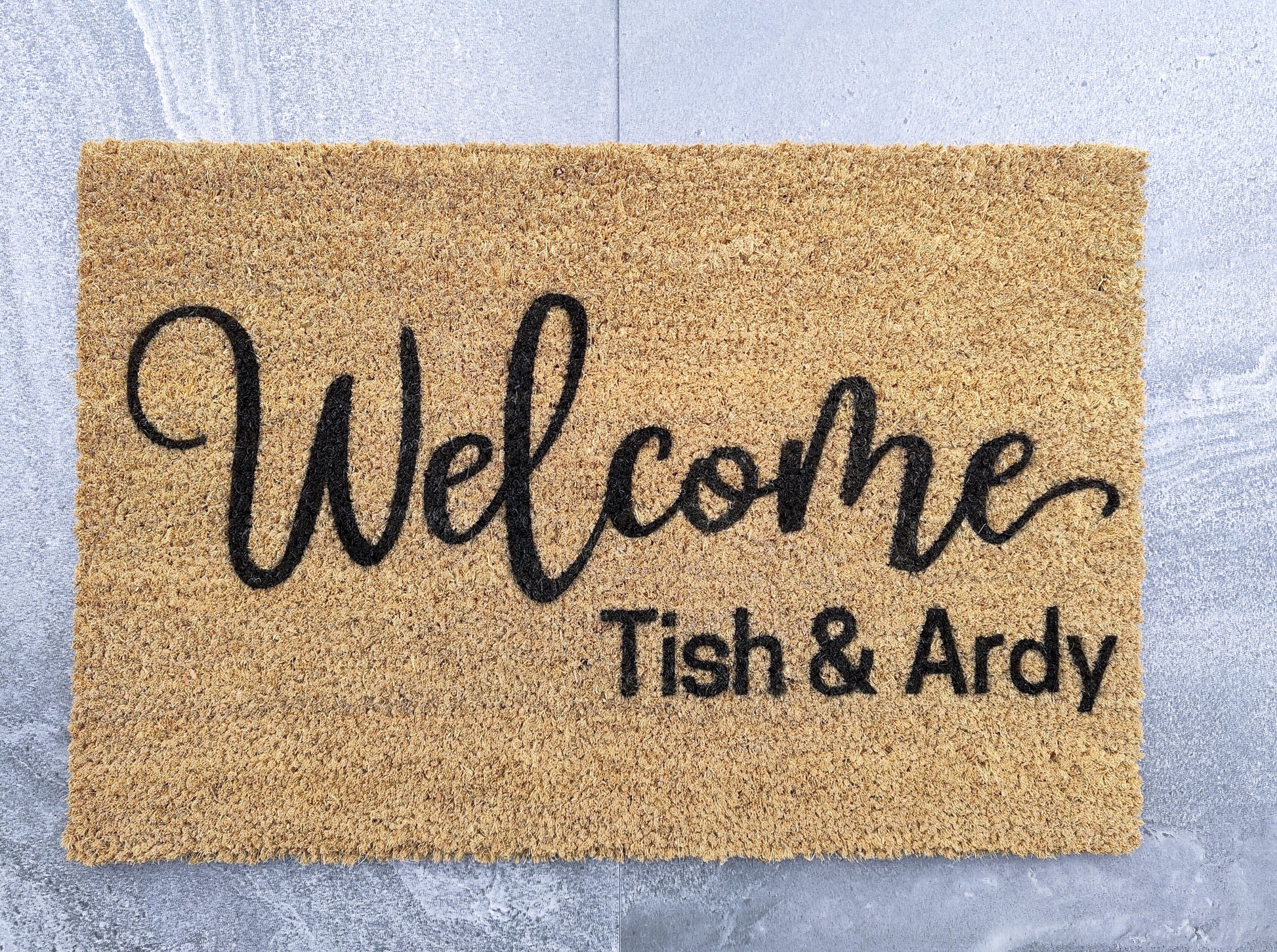 Welcome personalised doormat - Personalised Doormat Australia
