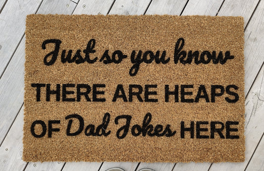 Dad Jokes doormat - Personalised Doormat Australia