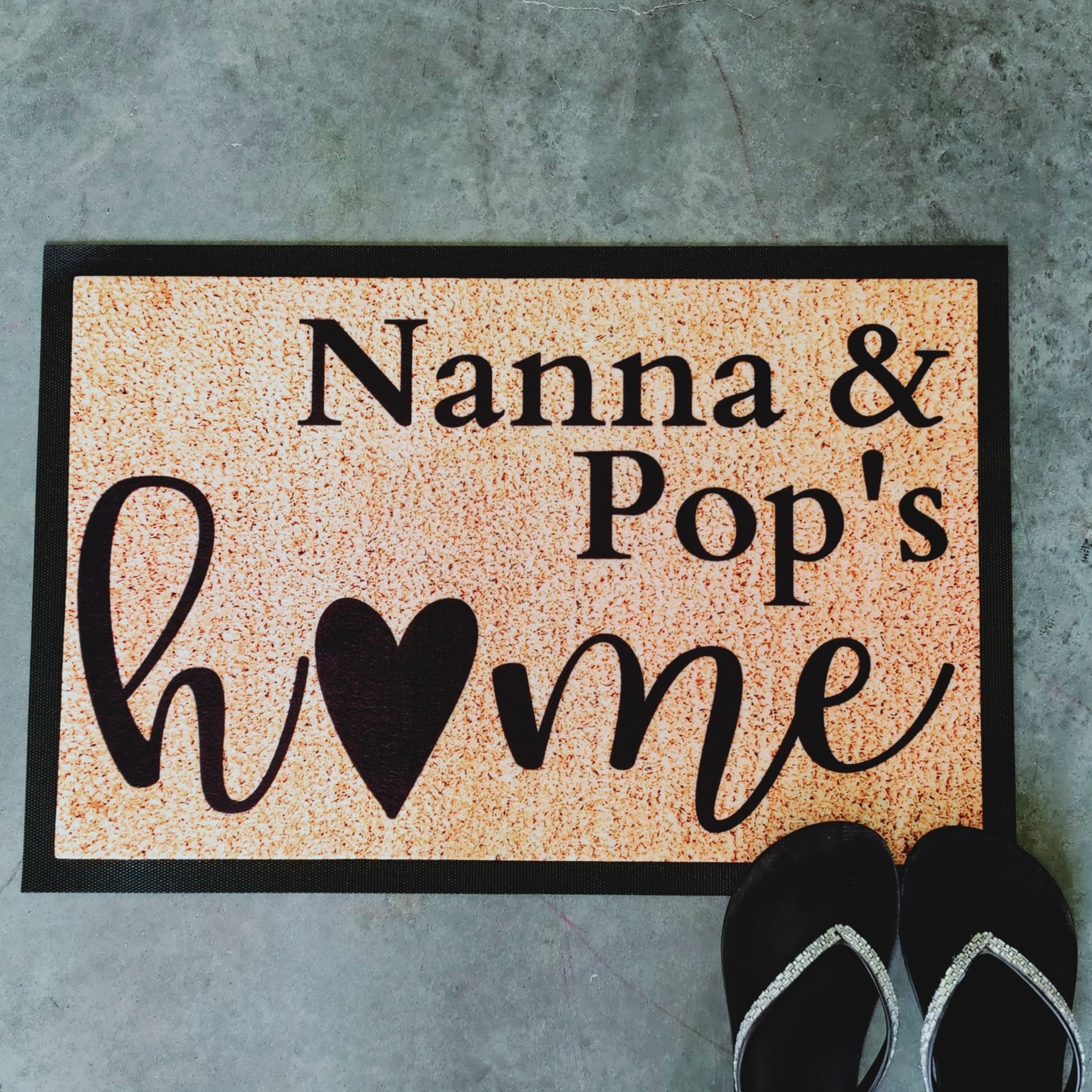 Nanna & Pop's home Personalised Doormat - Personalised Doormat Australia