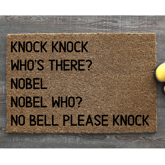 Knock Knock Joke Doormat - Personalised Doormat Australia