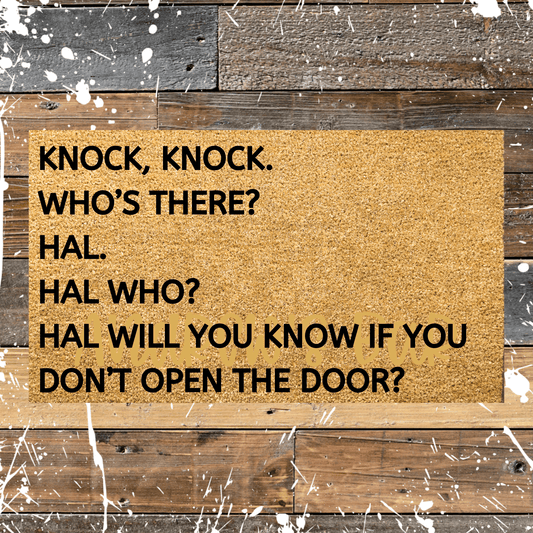 Knock Knock Joke #2 Doormat - Personalised Doormat Australia