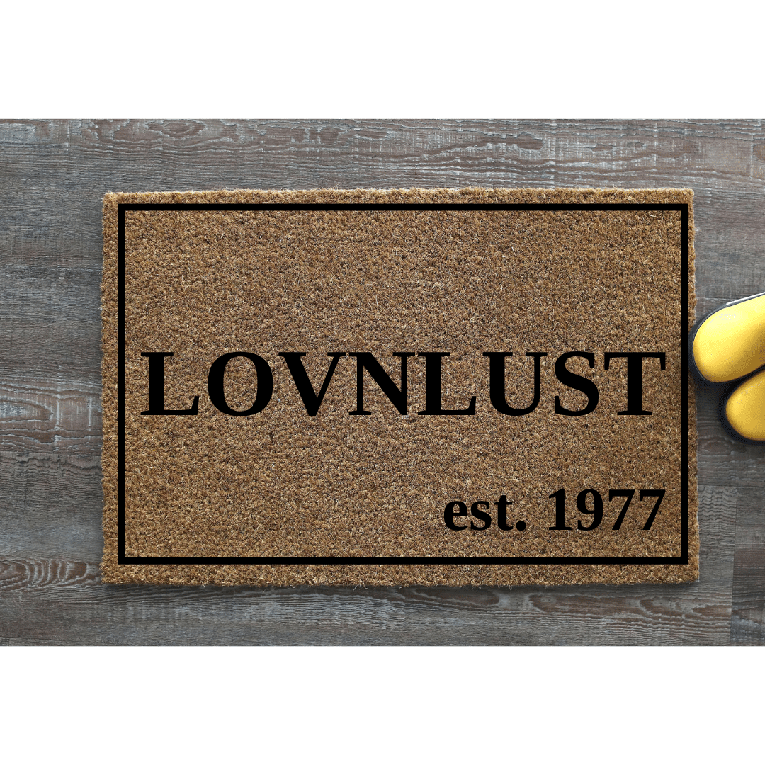 House / Property name with Est Year Personalised - Personalised Doormat Australia