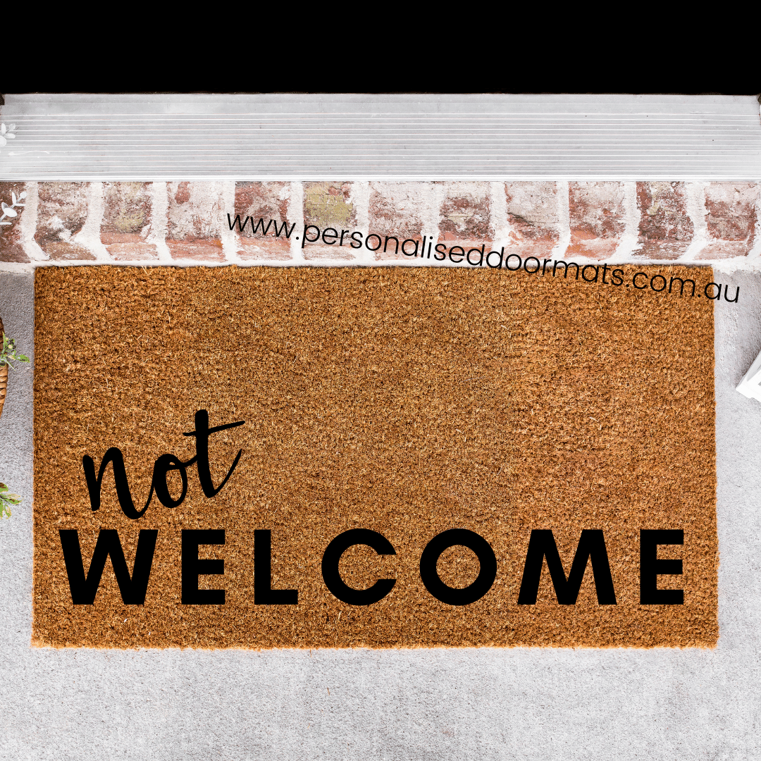 Not Welcome doormat