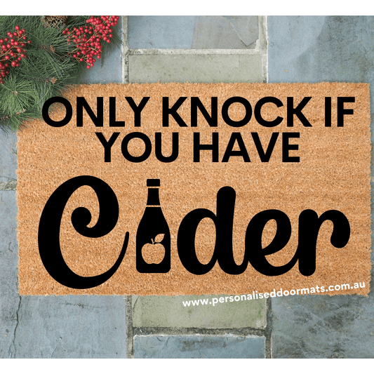 Cider welcome doormat