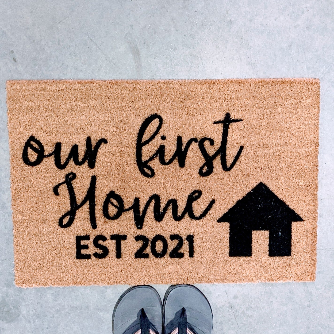 Our First Home - Personalised Doormat Australia