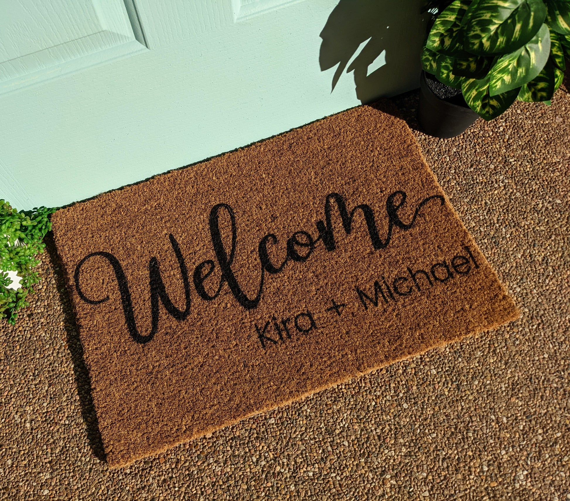 Welcome personalised doormat - Personalised Doormat Australia