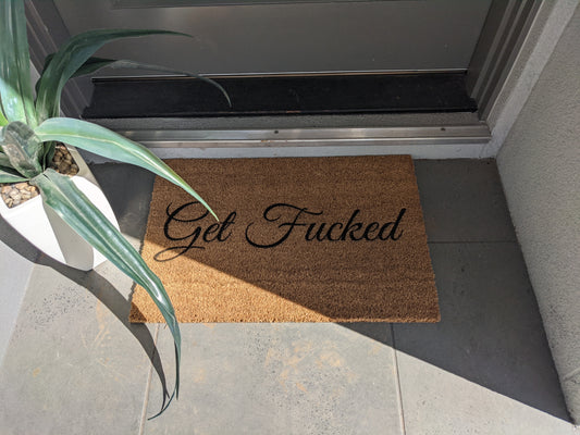 Get Fucked door mat