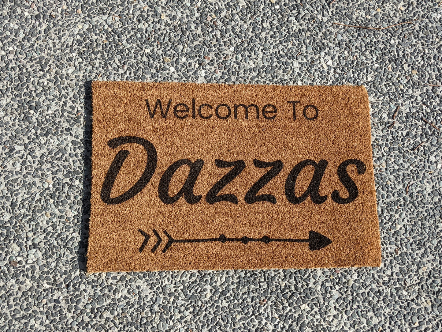 Welcome To doormat for one