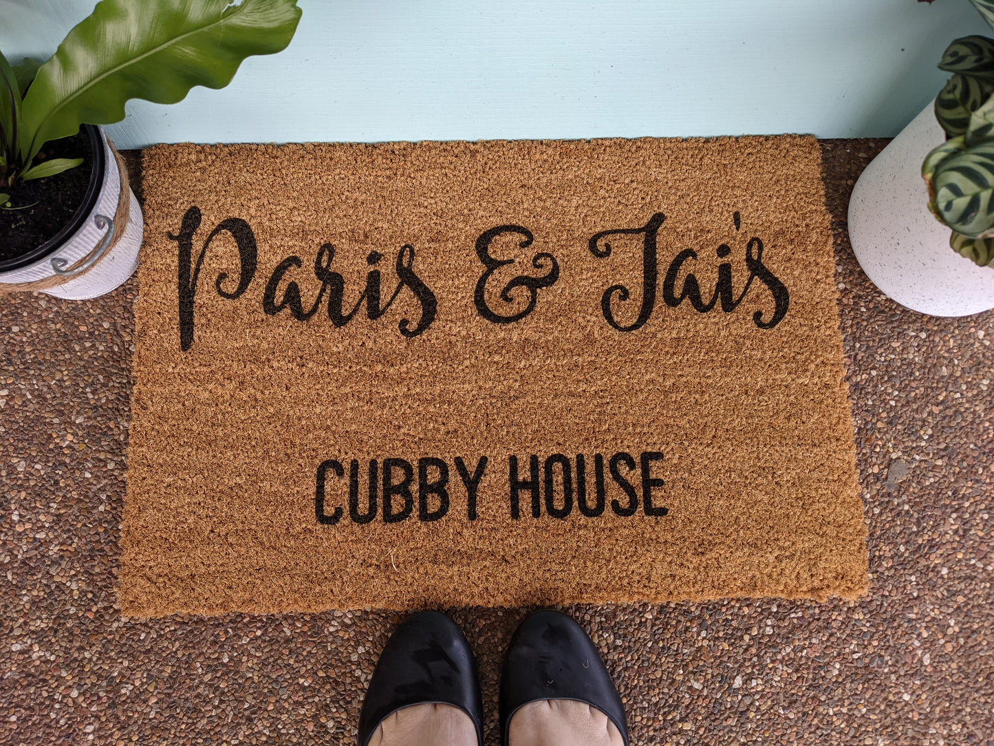 Cubby house kids personalised Doormat - Personalised Doormat Australia