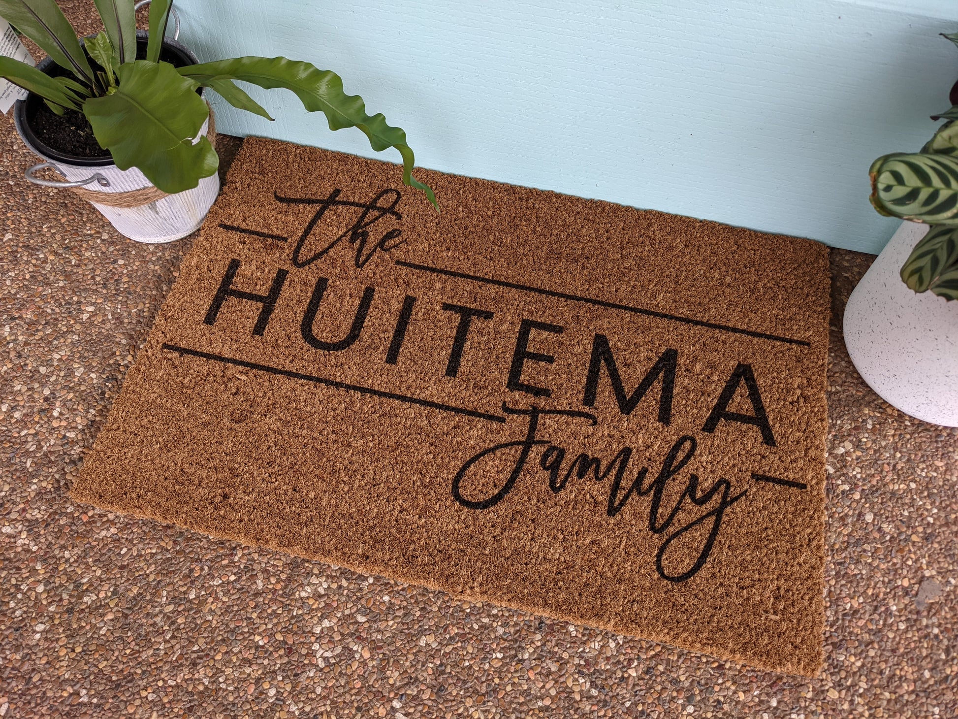 The family name Personalised Door mat - Personalised Doormat Australia