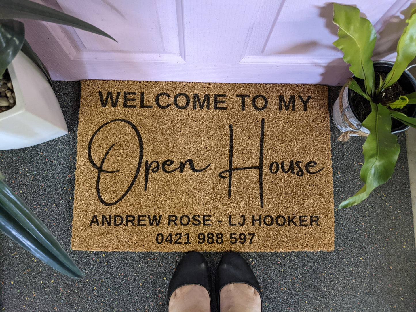 Open House Realtor doormat