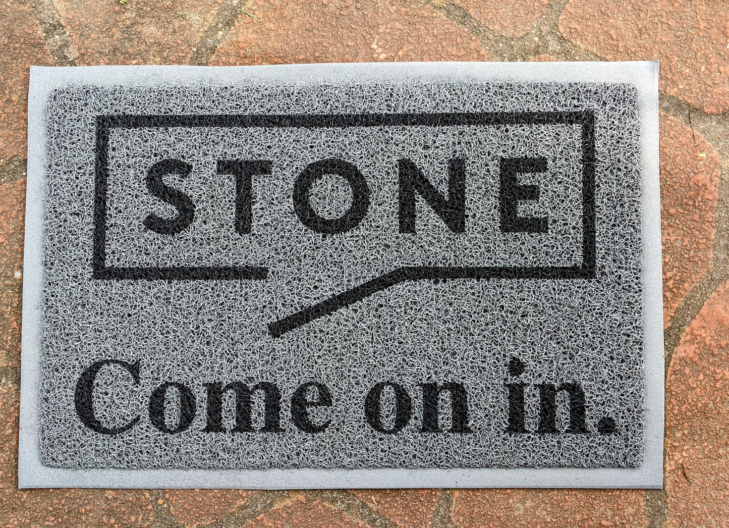 come on in real estate doormat