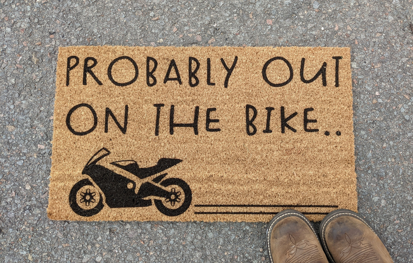 Motorbike doormat 