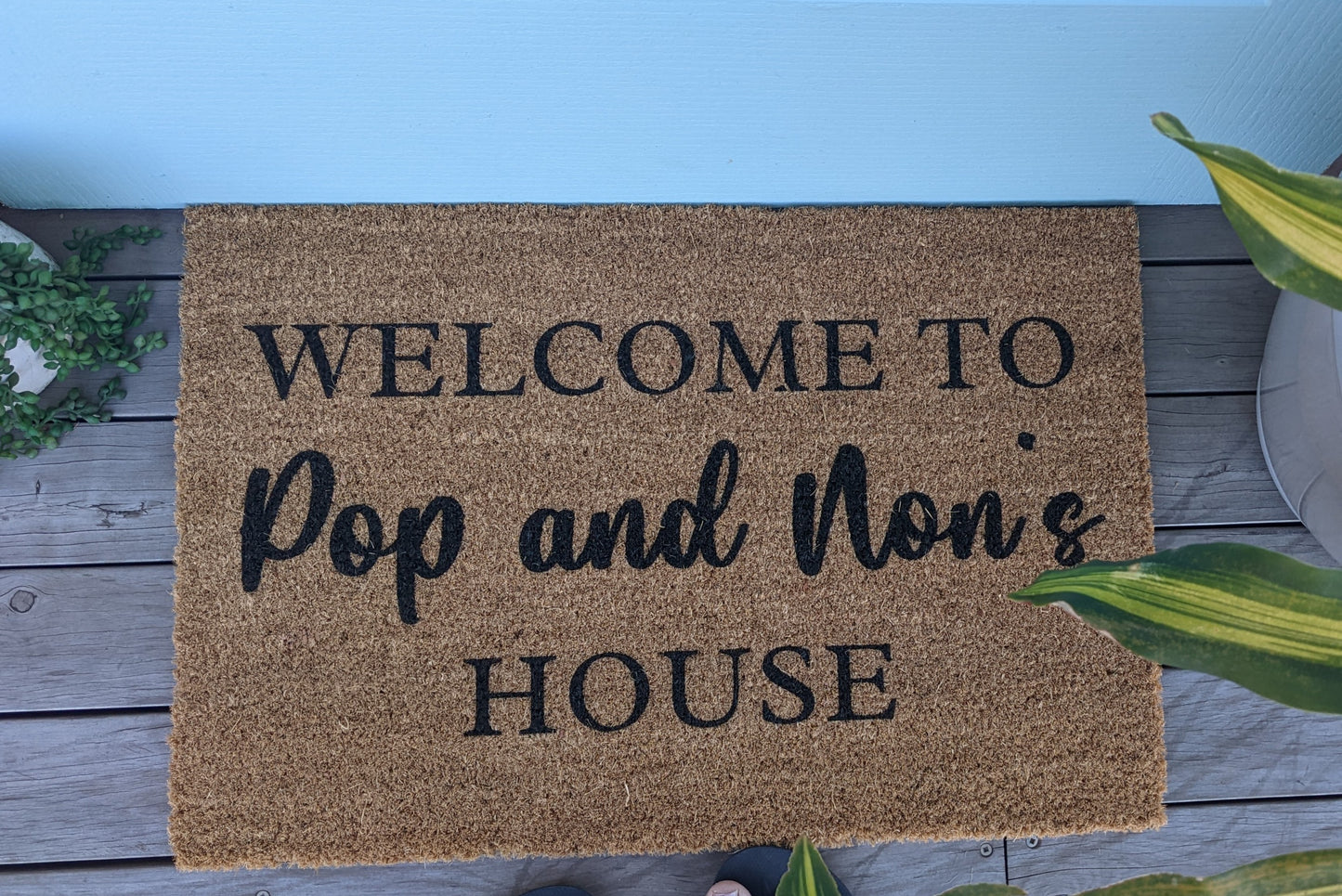 My own text on a doormat - Personalised