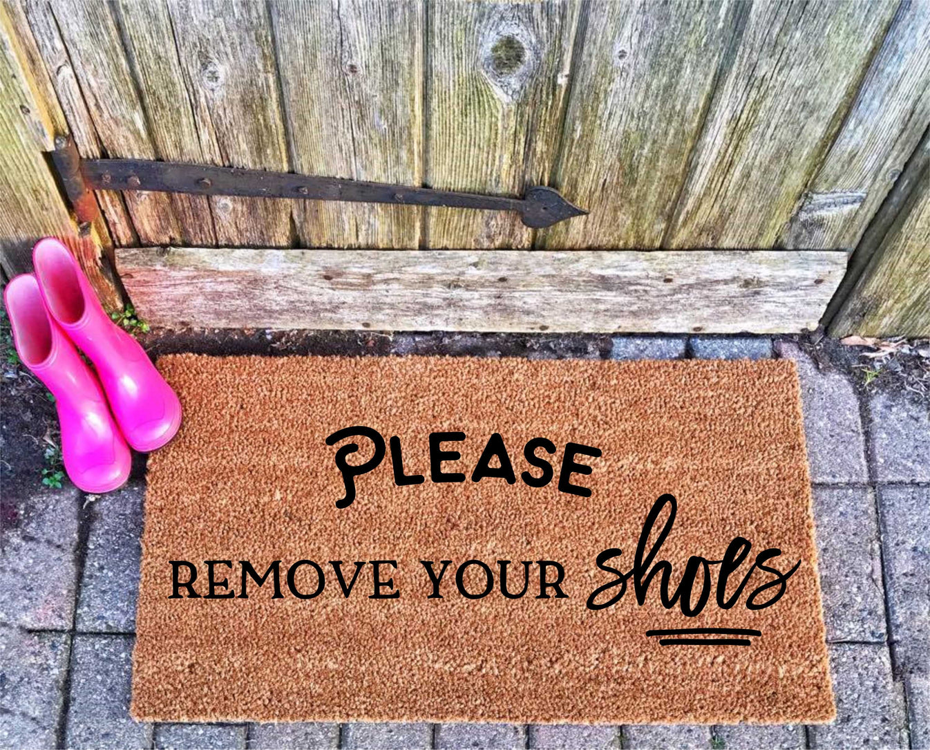 Please remove your shoes doormat Personalised Doormats
