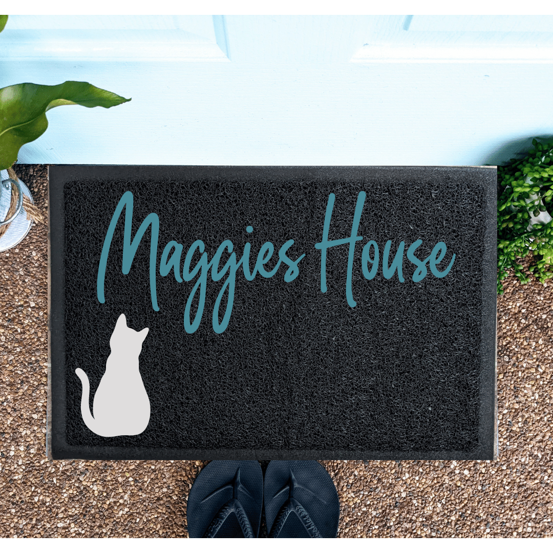 Cat Personalised welcome mat