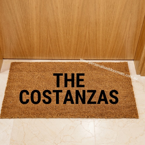 THE COSTANZAS doormat - Personalised Doormat Australia