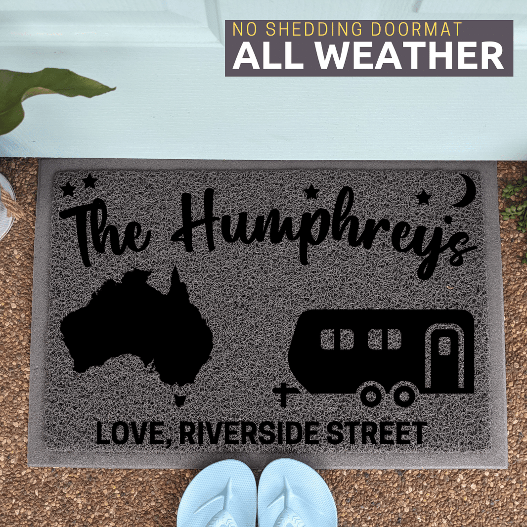 Caravan Door Mat Shop Now Personalised Doormats