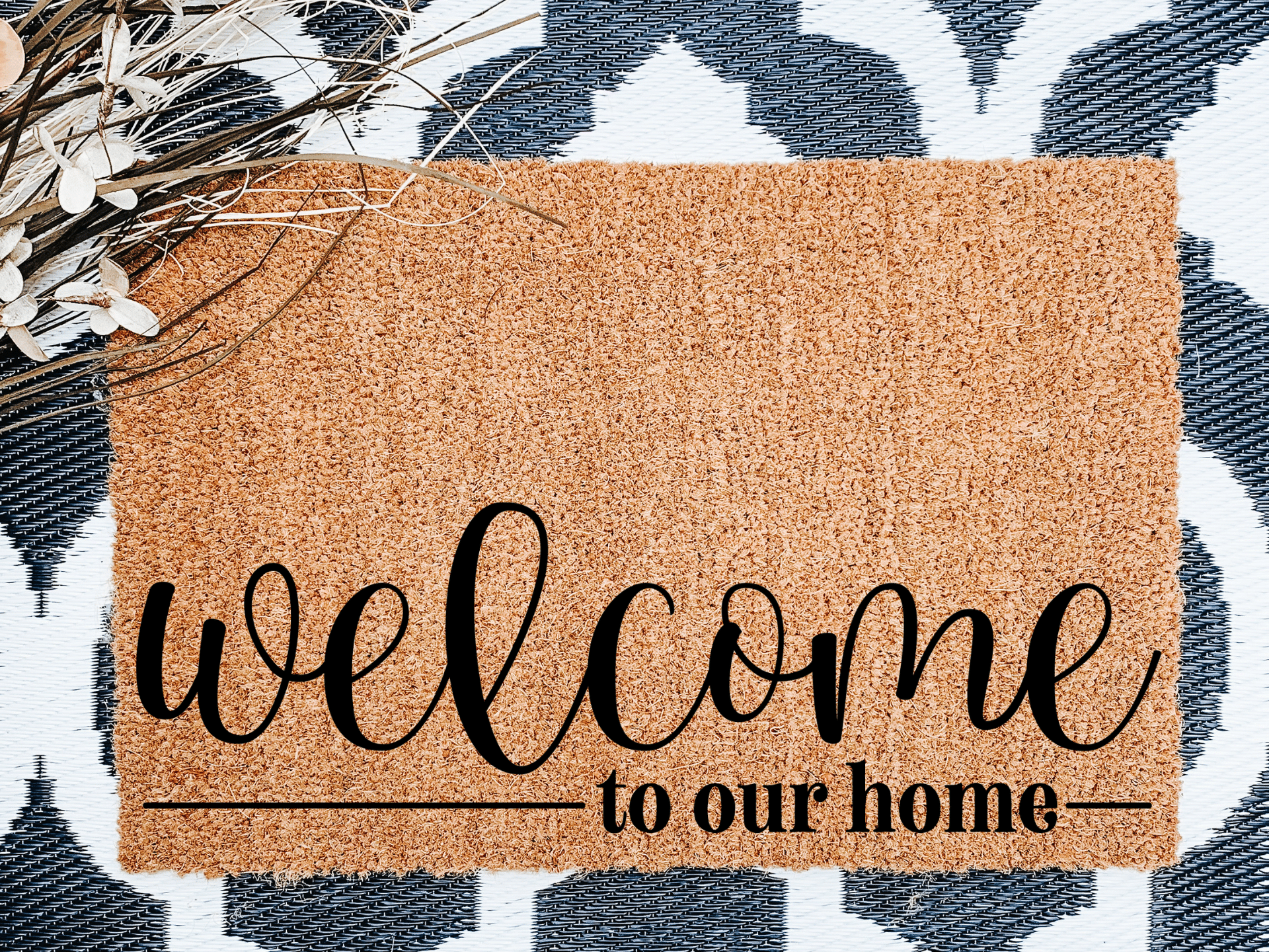Welcome to our home Door.mat - Personalised Doormat Australia