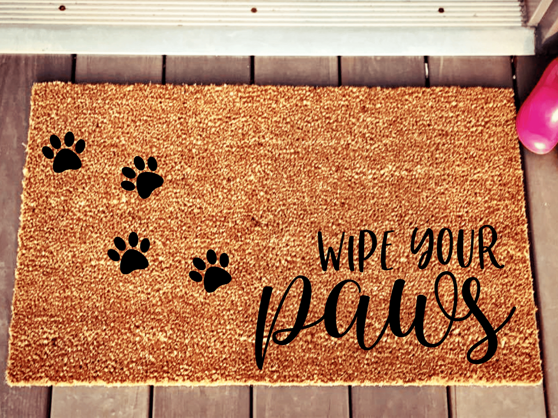 Wipe your paws cat or dog doormat - Personalised Doormat Australia