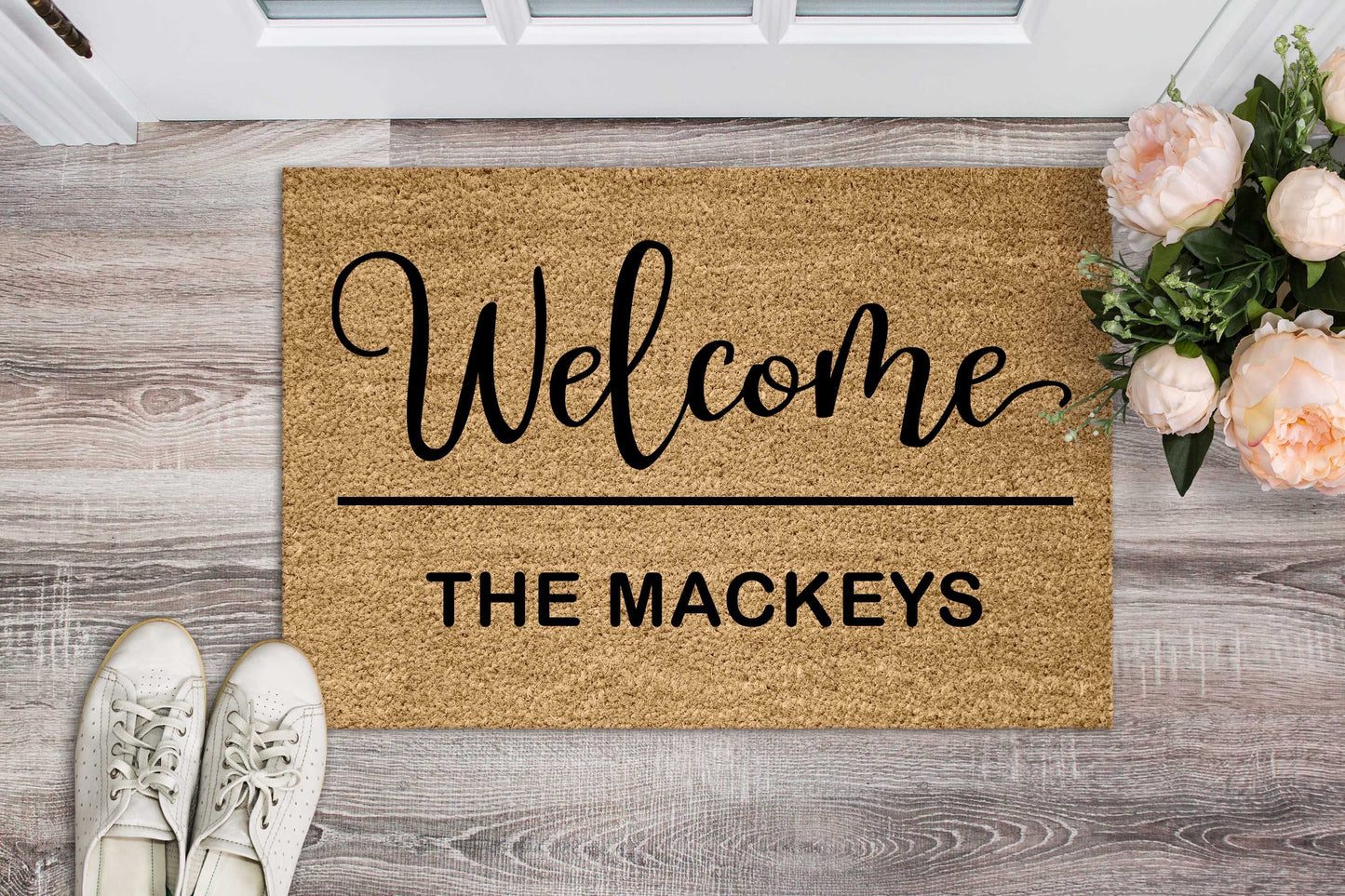 Welcome Family Name Personalised Doormat - Personalised Doormat Australia