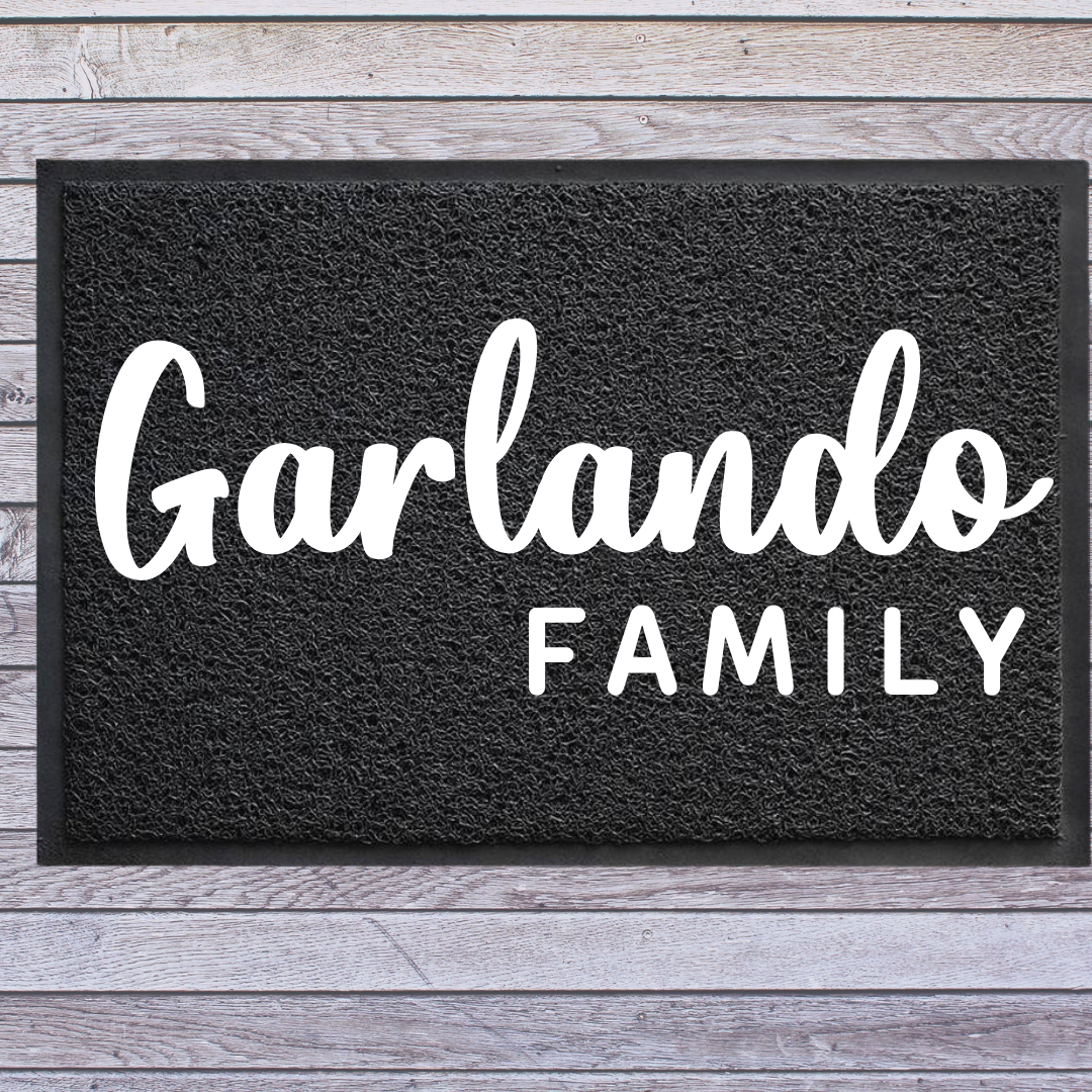 Family surname doormat classic  | Personalised Doormat