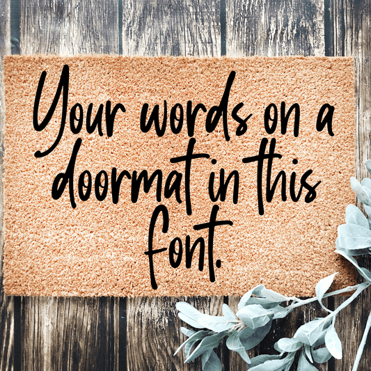 Your words on a doormat SA - Personalised