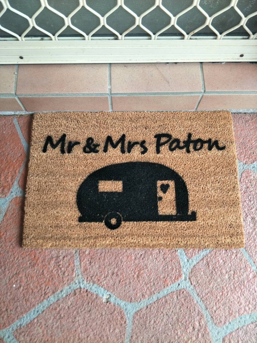 Personalised Caravan Doormat - Personalised Doormat Australia
