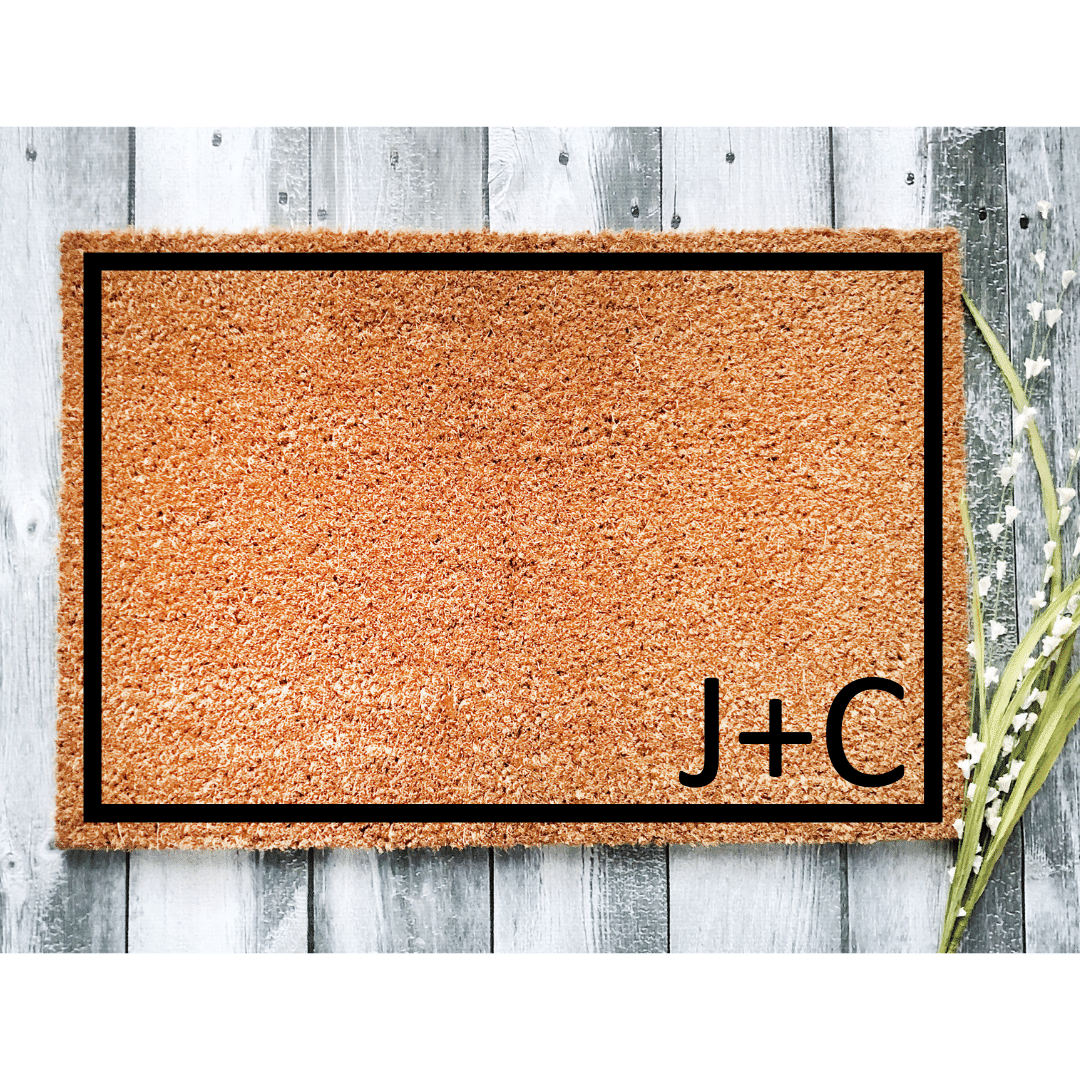 initials doormat