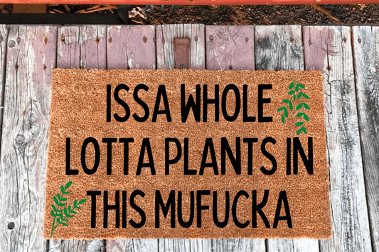 Issa whole lotta plants in this mufucka doormat