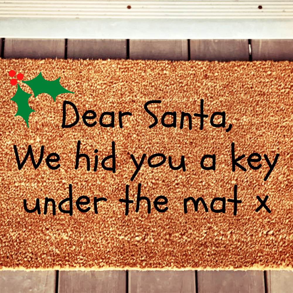 Santa no key doormat